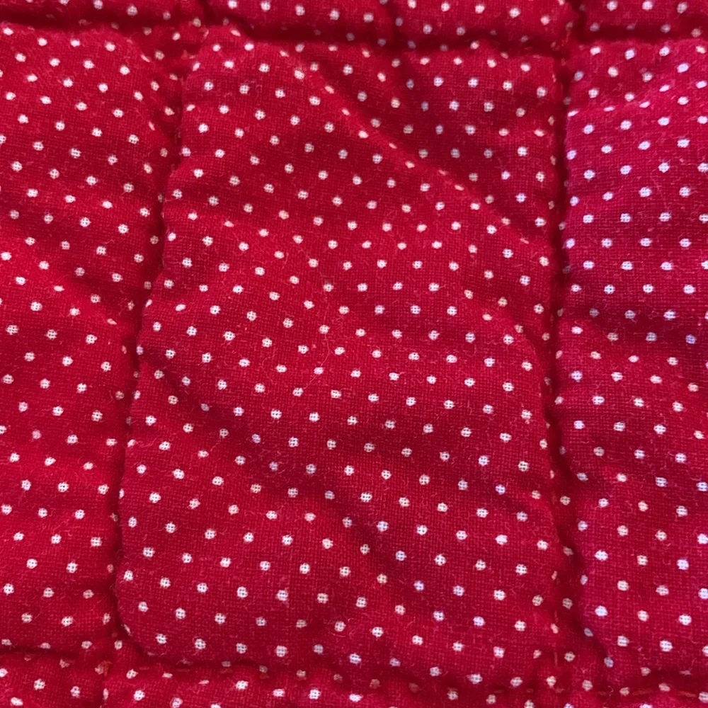 Set of 8 handmade quilted placemats Santa vintage Christmas table decor holiday